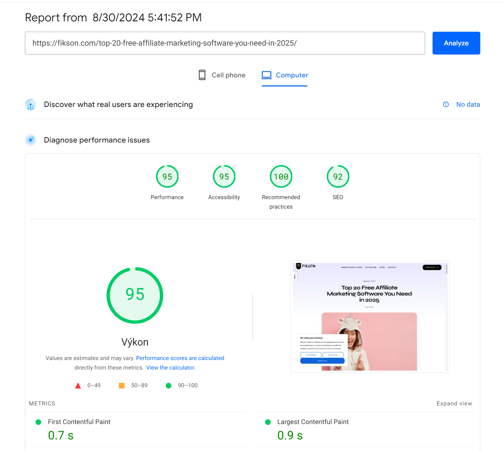 The Impact of Core Web Vitals on iGaming SEO - Fikson.com