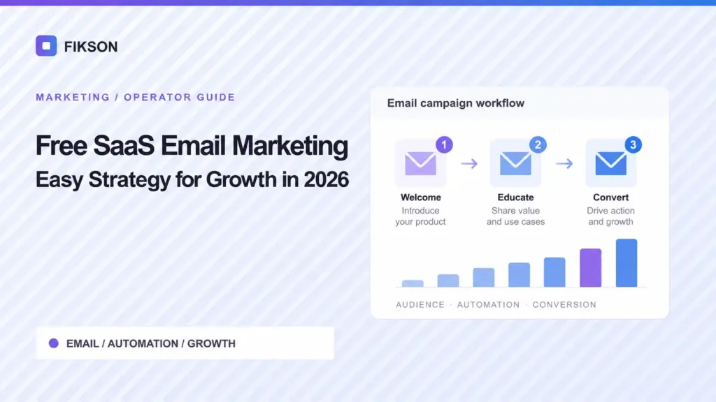 SaaS email marketing workflow from welcome emails to education and conversion